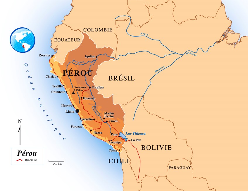 Carte Pérou